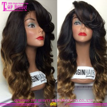 Hot sale full lace human hair wig new 2015 Body Wave 20inch for women Discount Wig